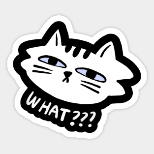 Cat say what? Sticker